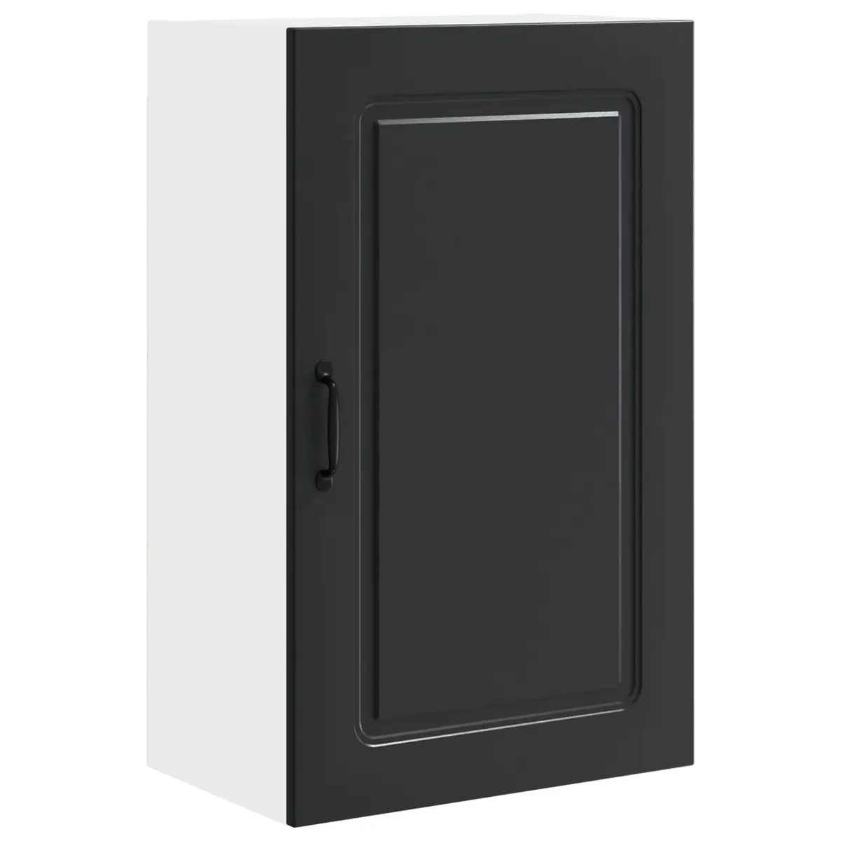 Kitchen Cabinet Storage Unit Black Engineered Wood 50x31x80cm