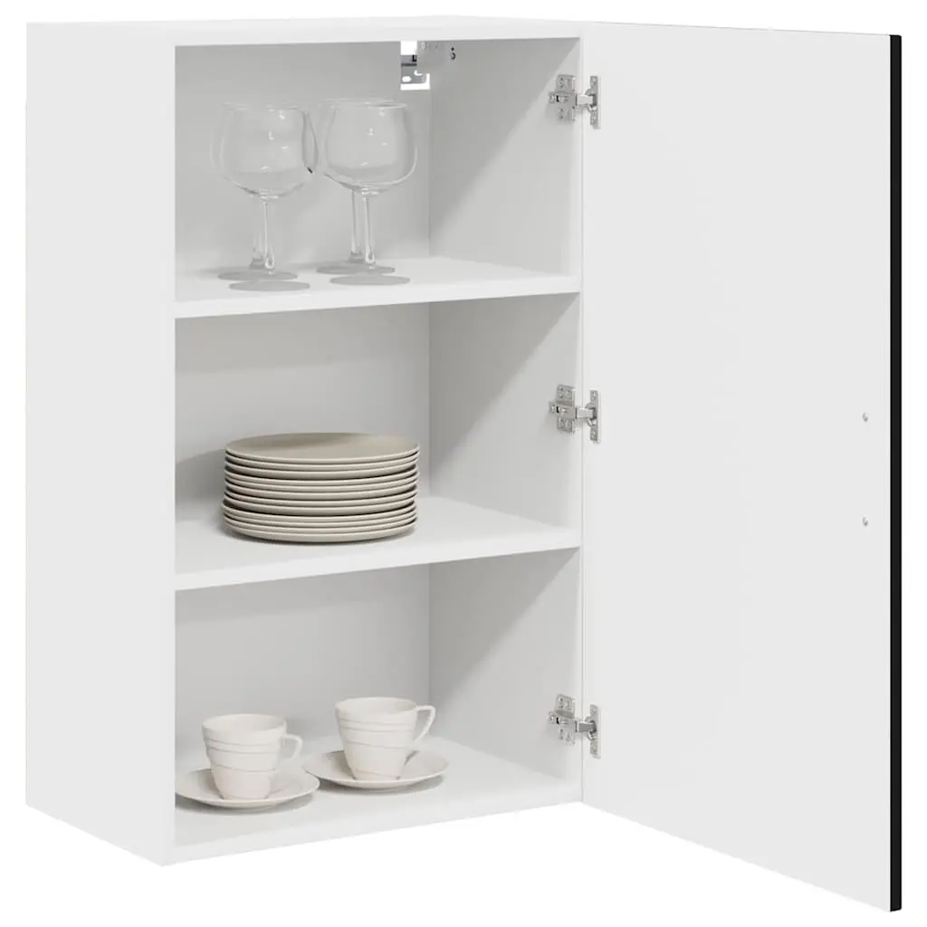 Kitchen Cabinet Storage Unit Black Engineered Wood 50x31x80cm