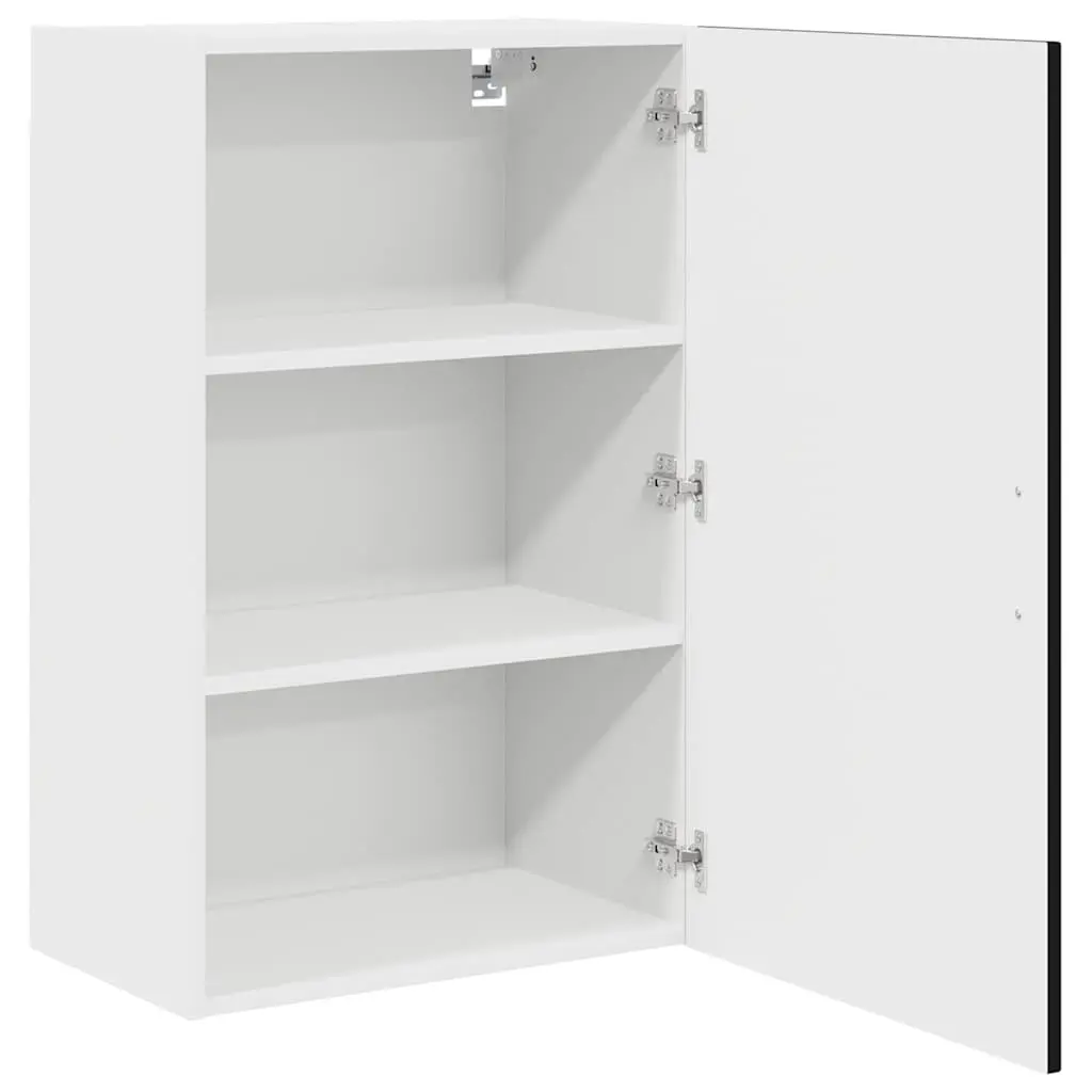 Kitchen Cabinet Storage Unit Black Engineered Wood 50x31x80cm