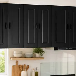 Black Kitchen Cabinet: 60x31x80cm Engineered Wood Storage