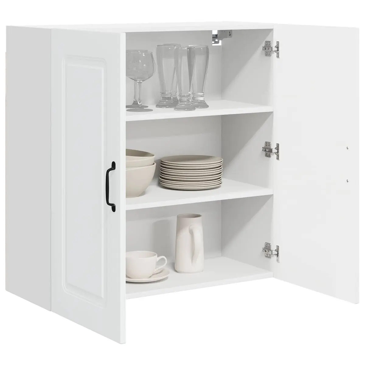 White Engineered Wood Dishwasher Panel Kitchen Cabinet Storage 80x31x80cm