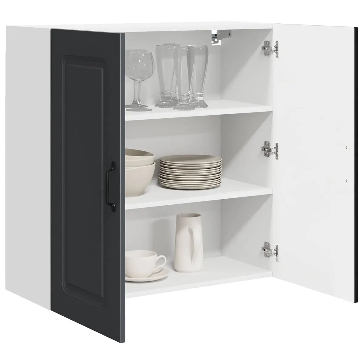 Dishwasher Panel Kitchen Cabinet Black 80x31x80cm