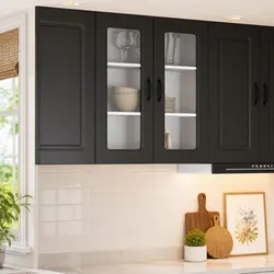Black Engineered Wood Kitchen Cabinet - 80x31x80cm Specs