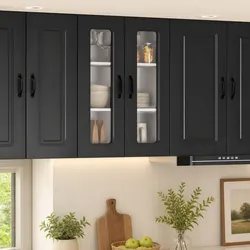 Specifications for Black Engineered Wood Kitchen Cabinet