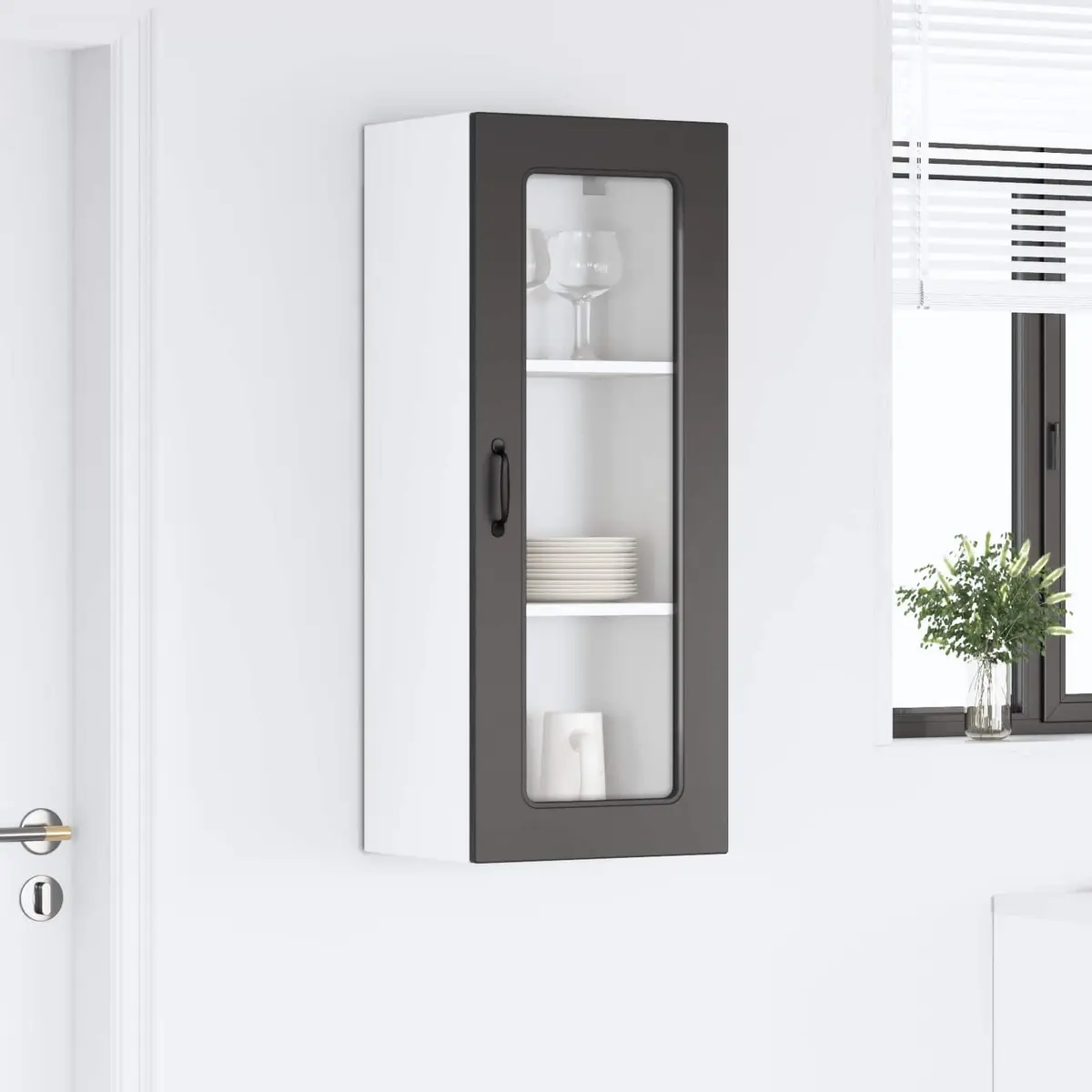 Kitchen Cabinet Dishwasher Panel Storage Black Engineered Wood 40 x 31 x 100 cm