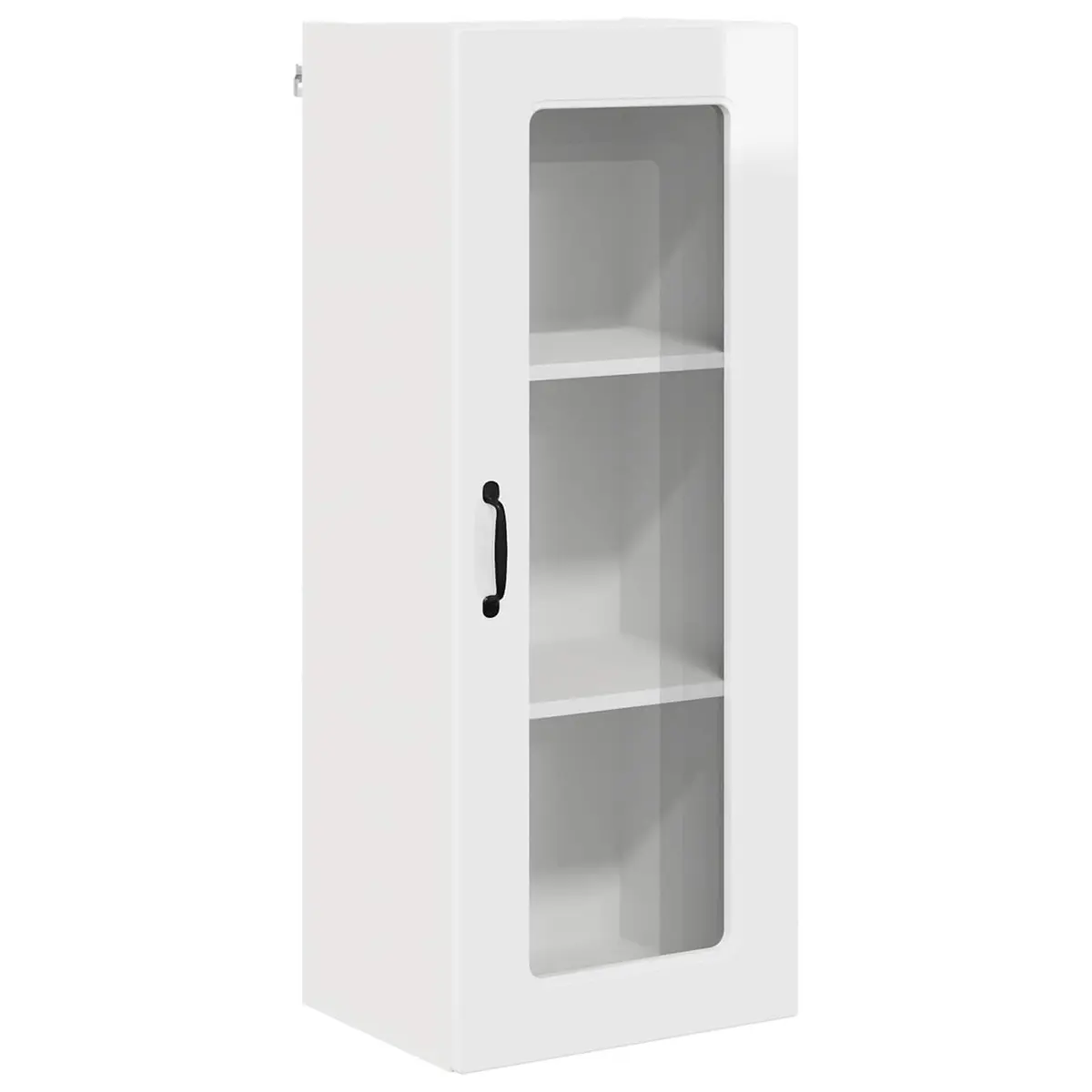 High Gloss White Kitchen Cabinet Storage Organiser 40x31x100cm for Dishwasher Panel