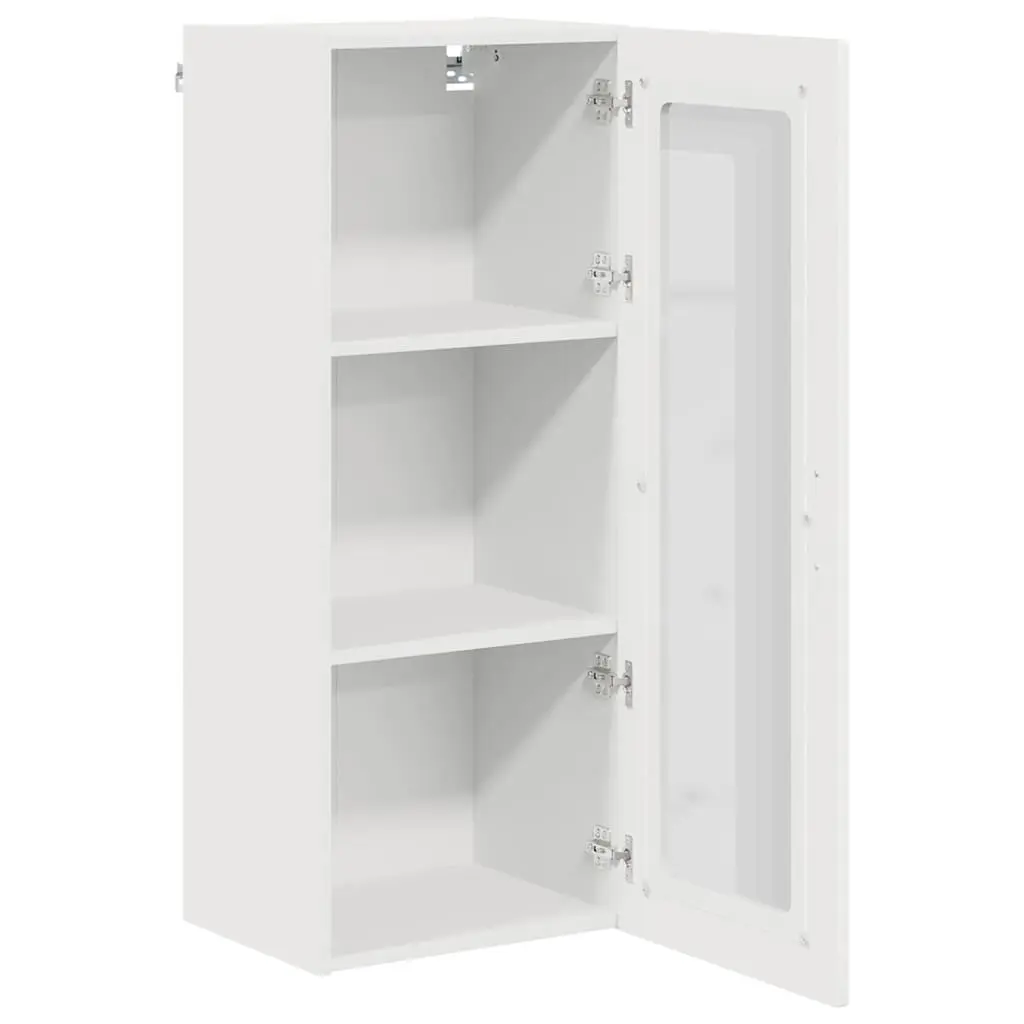 High Gloss White Kitchen Cabinet Storage Organiser 40x31x100cm for Dishwasher Panel