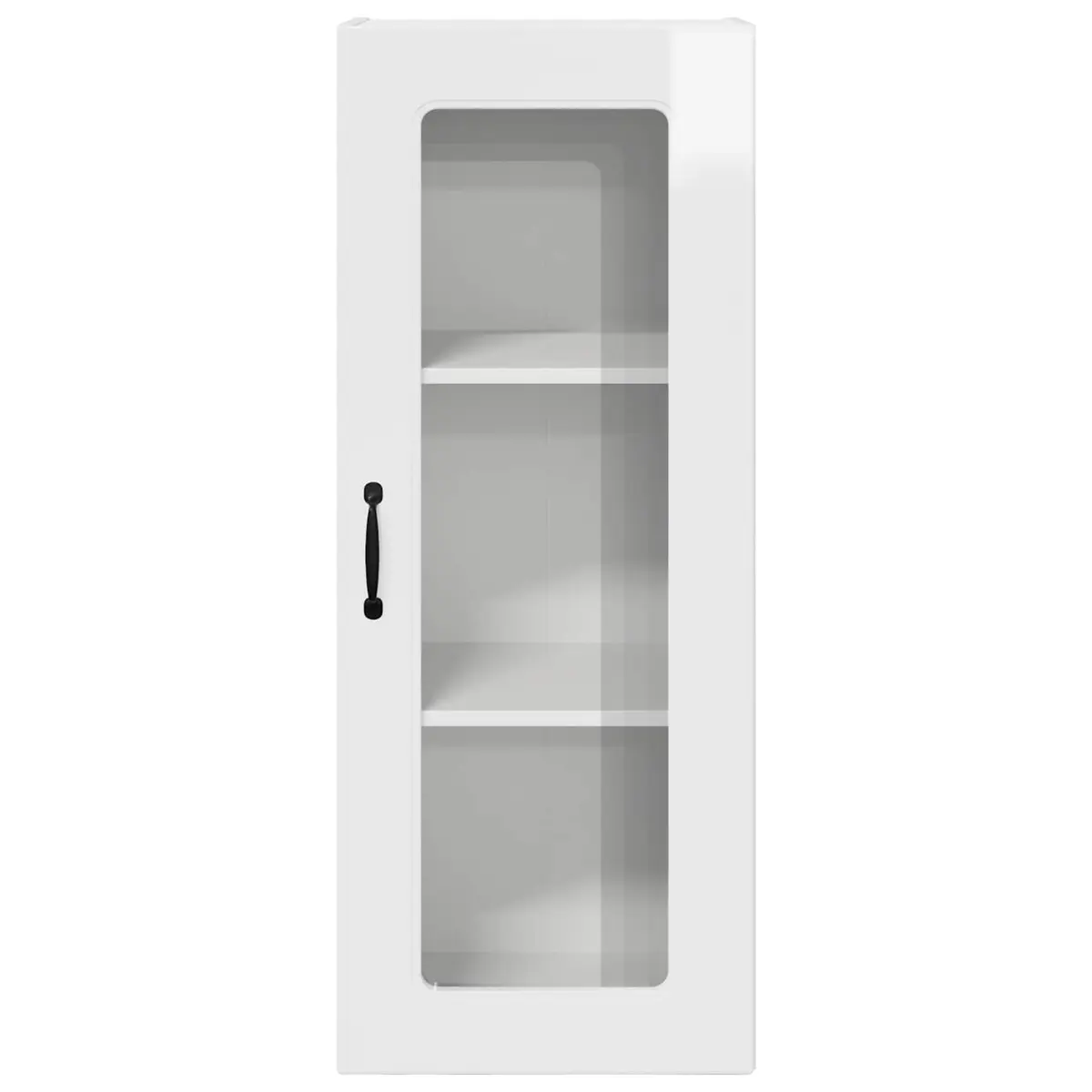 High Gloss White Kitchen Cabinet Storage Organiser 40x31x100cm for Dishwasher Panel