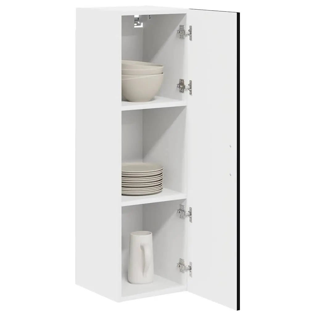 Engineered Wood Black Kitchen Cabinet with Specifics