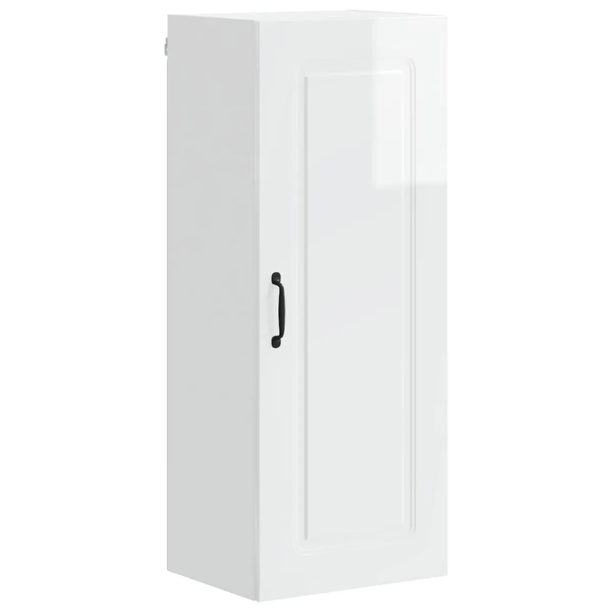 High Gloss White Kitchen Cabinet Panel Storage 40x31x100cm Engineered Wood
