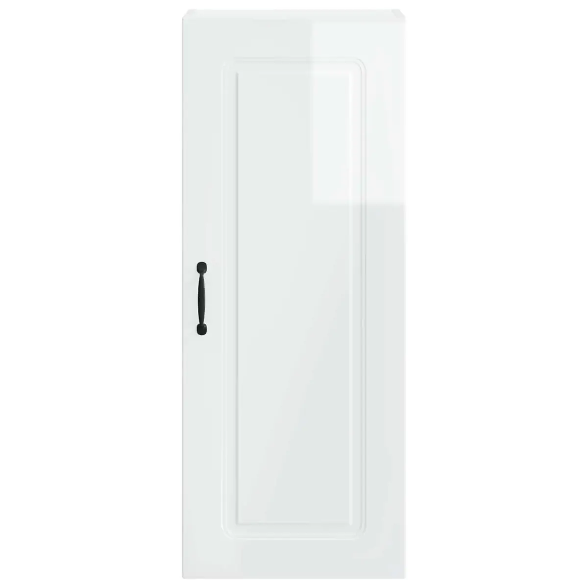 High Gloss White Kitchen Cabinet Panel Storage 40x31x100cm Engineered Wood