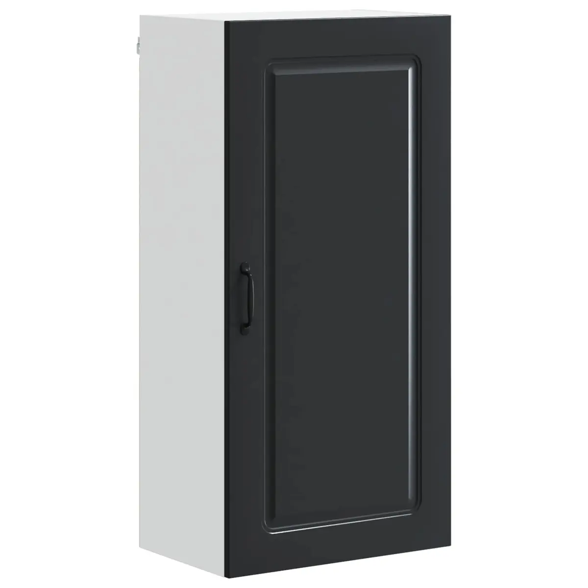 Black Kitchen Dishwasher Panel Cabinet Storage Engineered Wood 50 x 31 x 100 cm