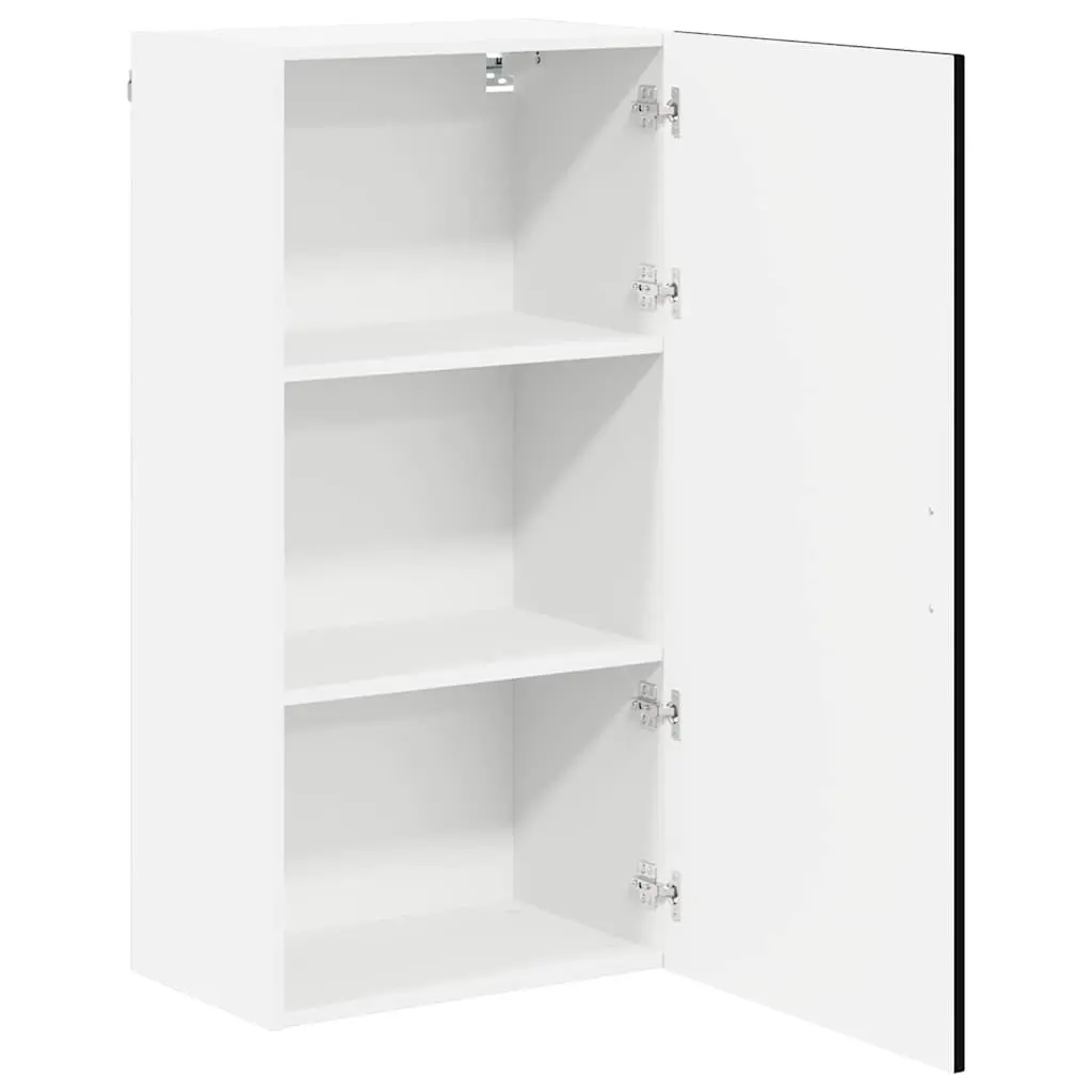 Black Kitchen Dishwasher Panel Cabinet Storage Engineered Wood 50 x 31 x 100 cm