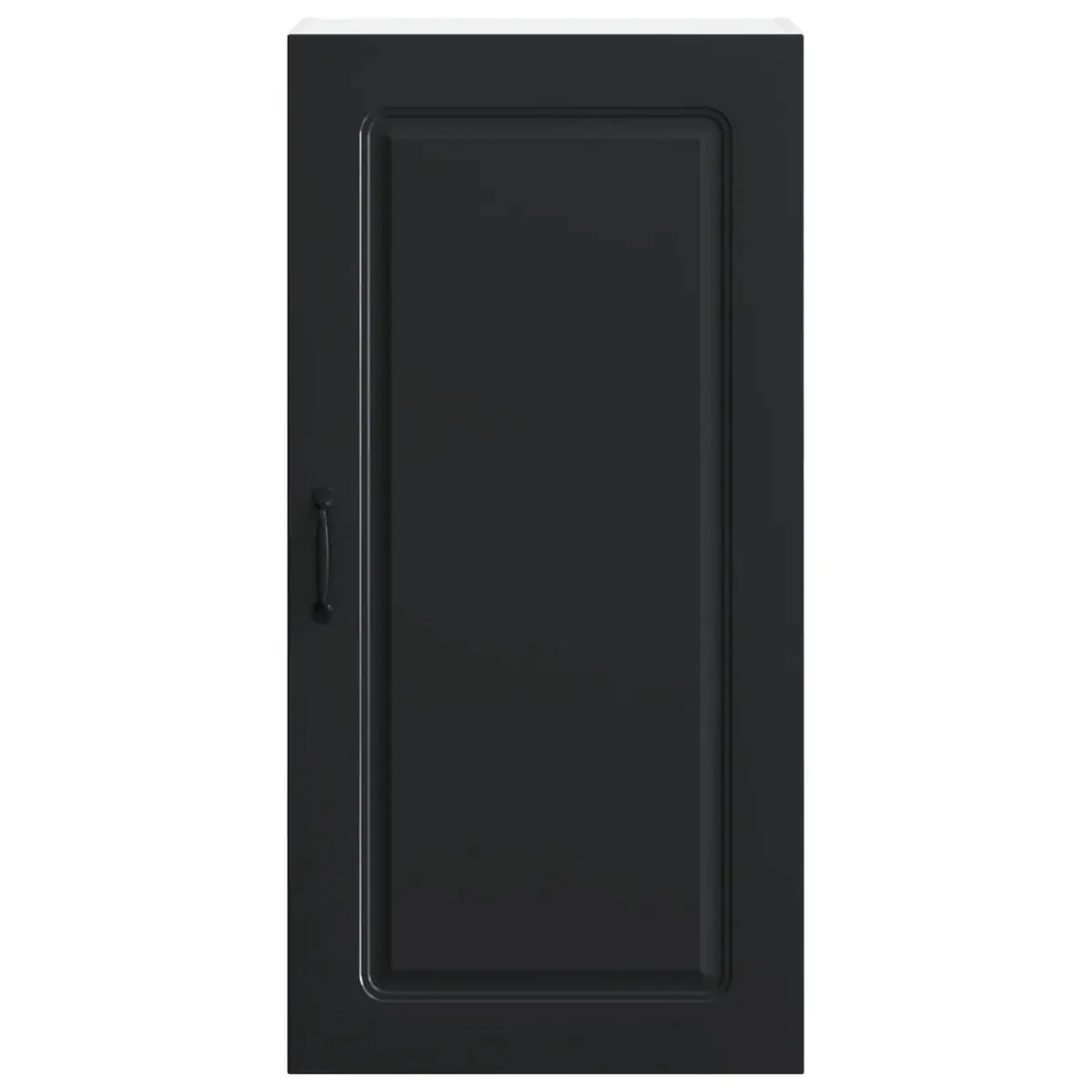 Black Kitchen Dishwasher Panel Cabinet Storage Engineered Wood 50 x 31 x 100 cm