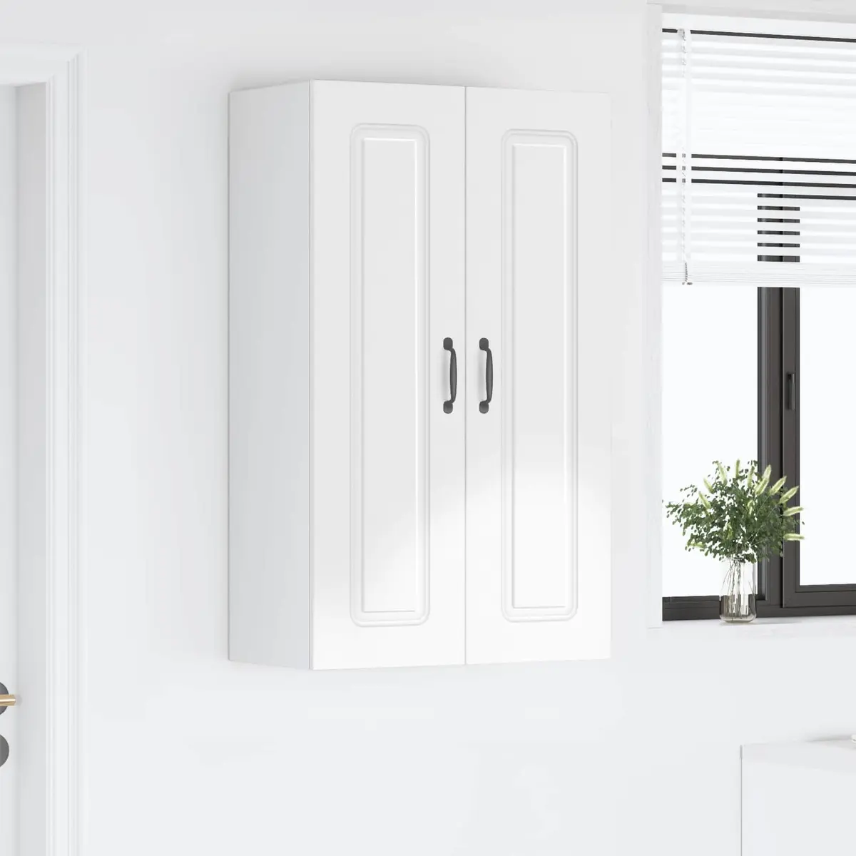 Dishwasher Panel Kitchen Cabinet High Gloss White Storage Engineered Wood