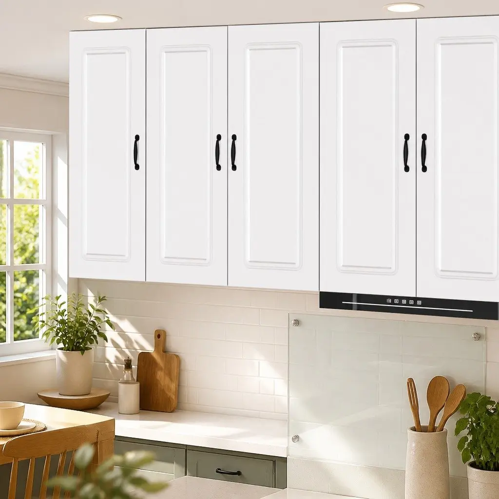 Dishwasher Panel Kitchen Cabinet White Engineered Wood Storage Unit 80 x 31 x 100 cm