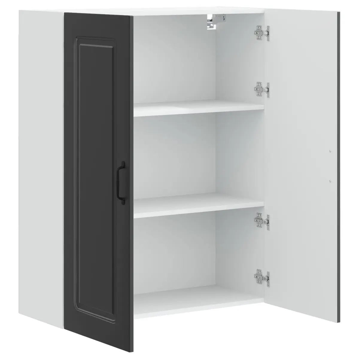 Black Dishwasher Panel Storage Cabinet