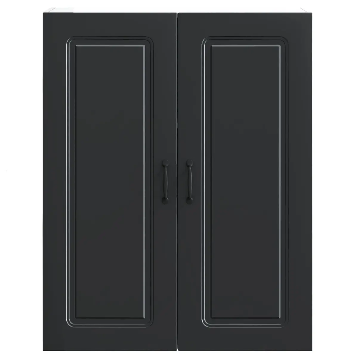 Black Dishwasher Panel Storage Cabinet
