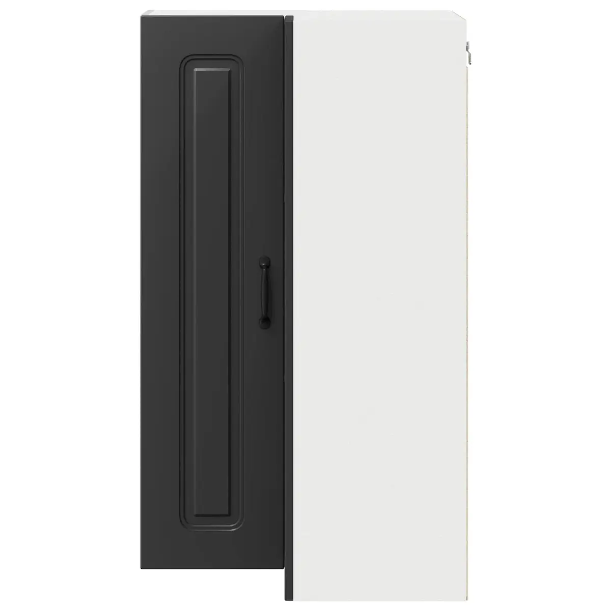 Black Engineered Wood Dishwasher Panel Kitchen Cabinet 57x57x100 cm