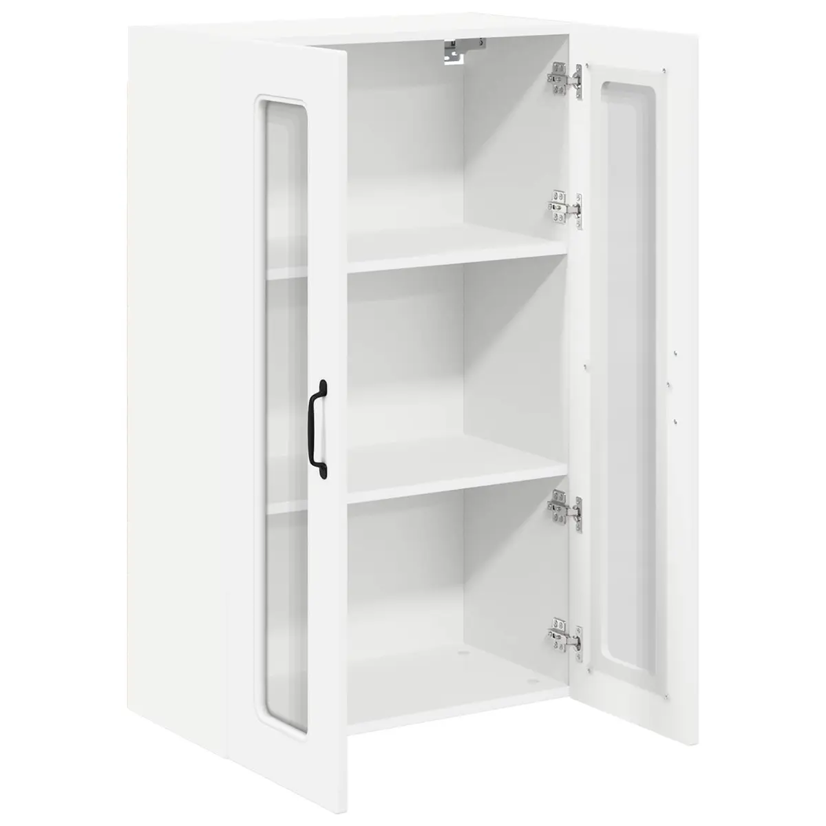 White Engineered Wood Kitchen Cabinet