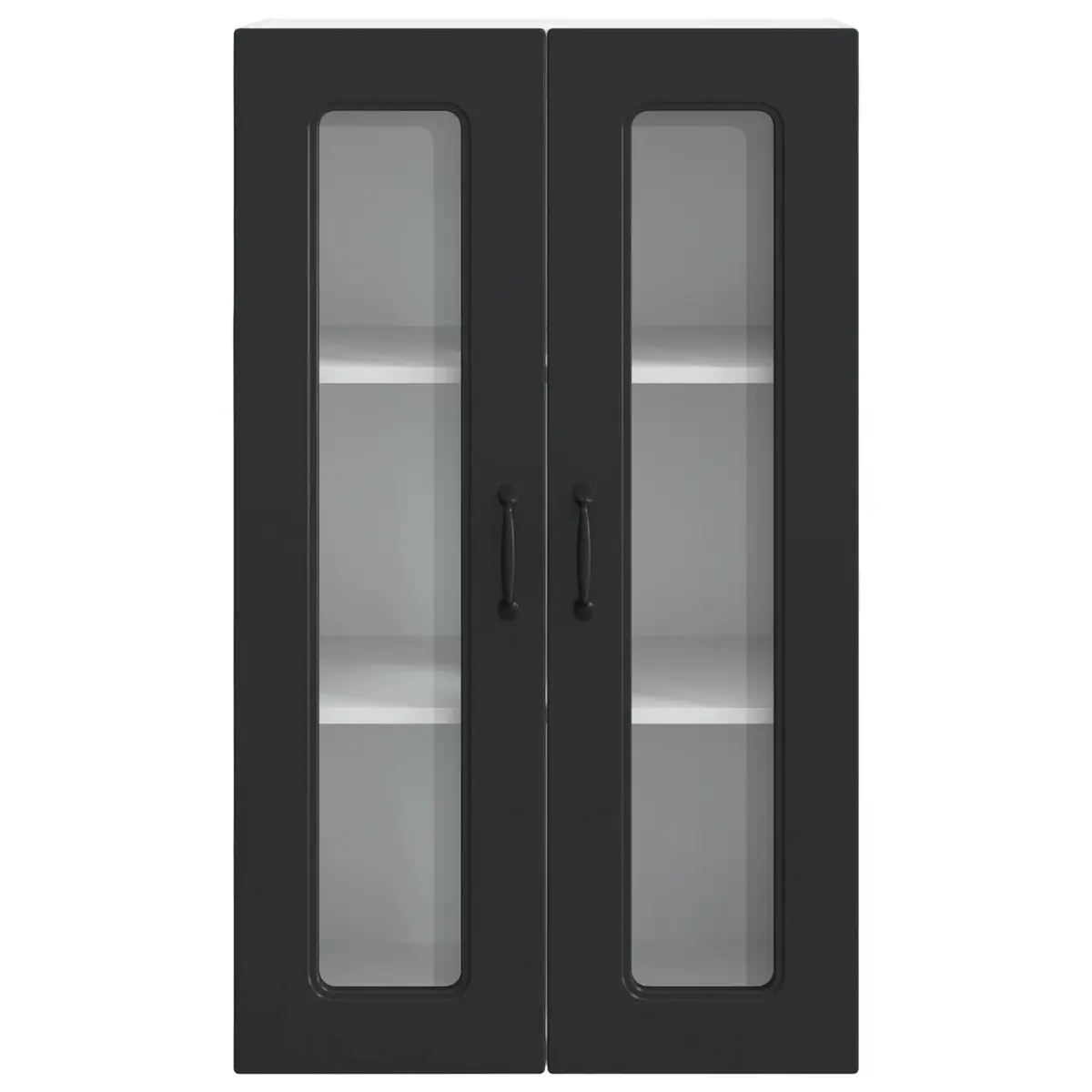 Dishwasher Panel Kitchen Cabinet Black Engineered Wood Storage Cupboard