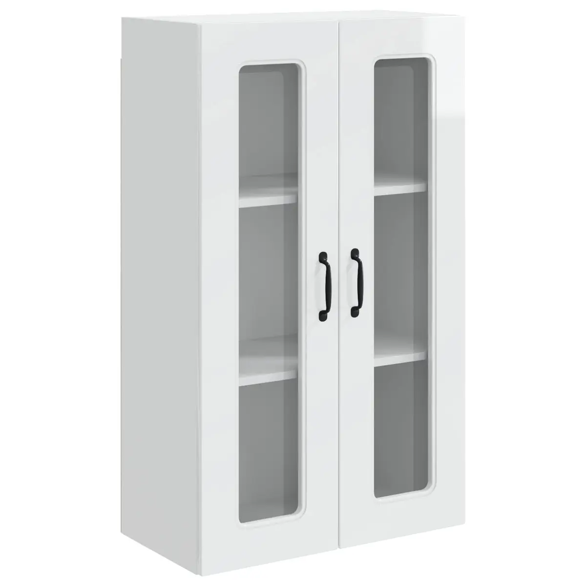 High Gloss White Engineered Wood Kitchen Cabinet 60x31x100cm