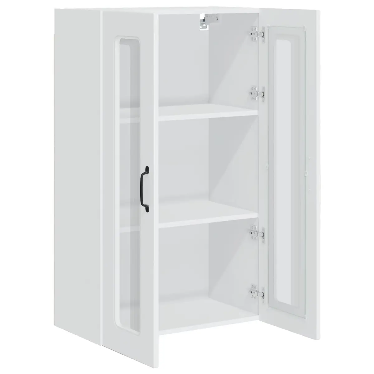 High Gloss White Engineered Wood Kitchen Cabinet 60x31x100cm