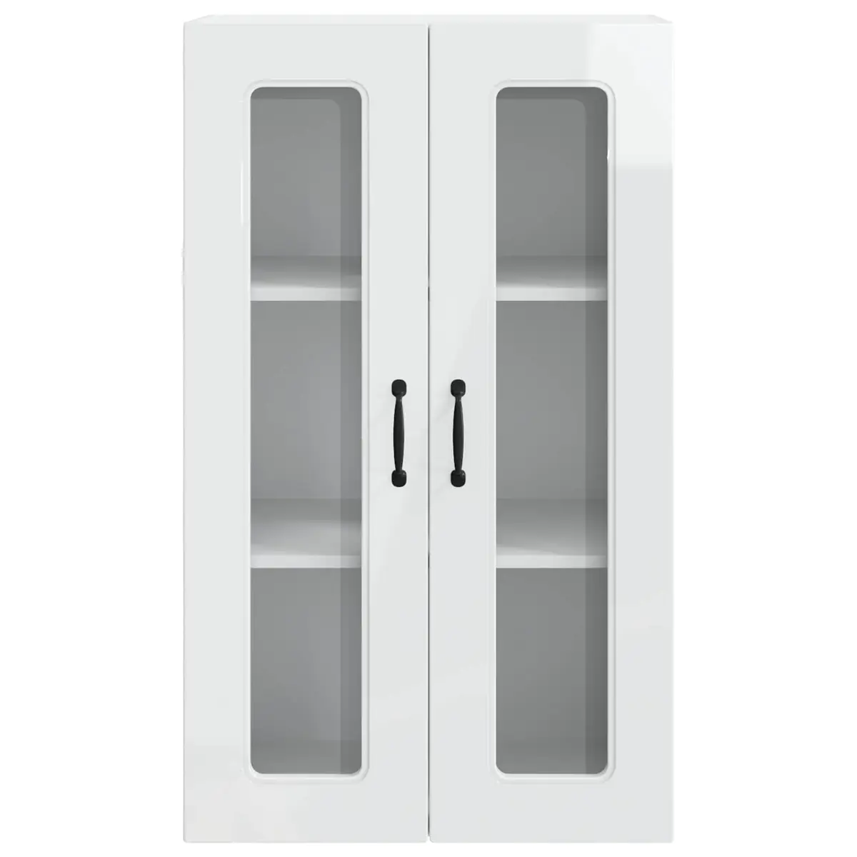 High Gloss White Engineered Wood Kitchen Cabinet 60x31x100cm