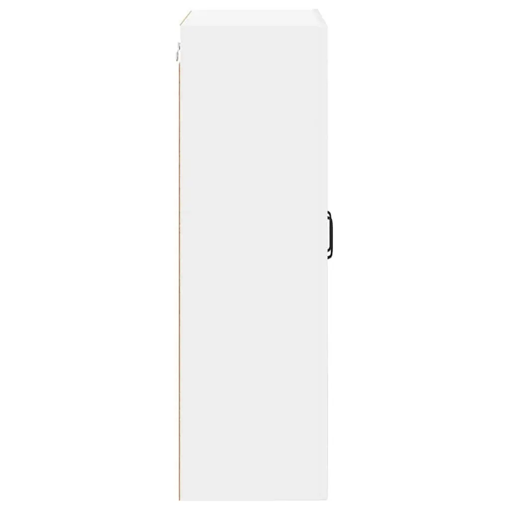 High Gloss White Engineered Wood Kitchen Cabinet 60x31x100cm