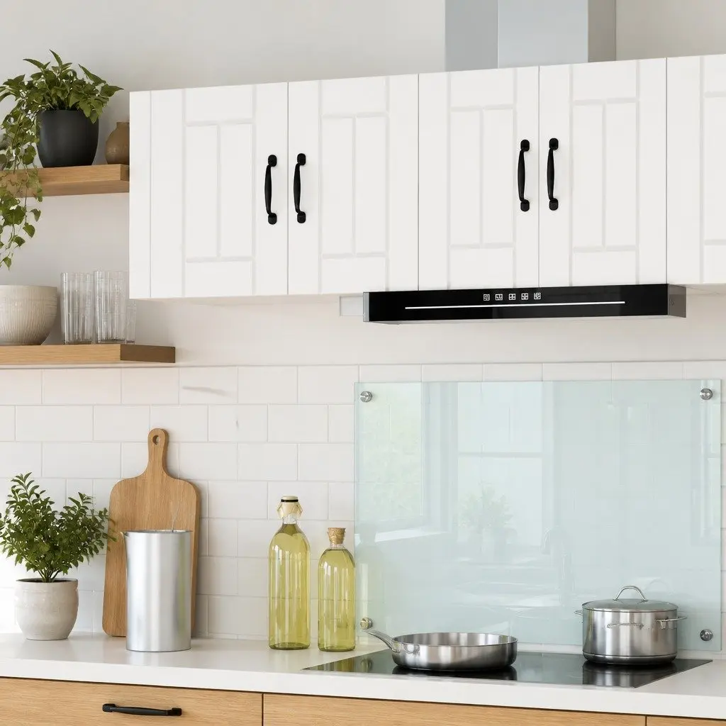 Wall Cabinet Kitchen Storage Unit White Engineered Wood 30x31x40cm