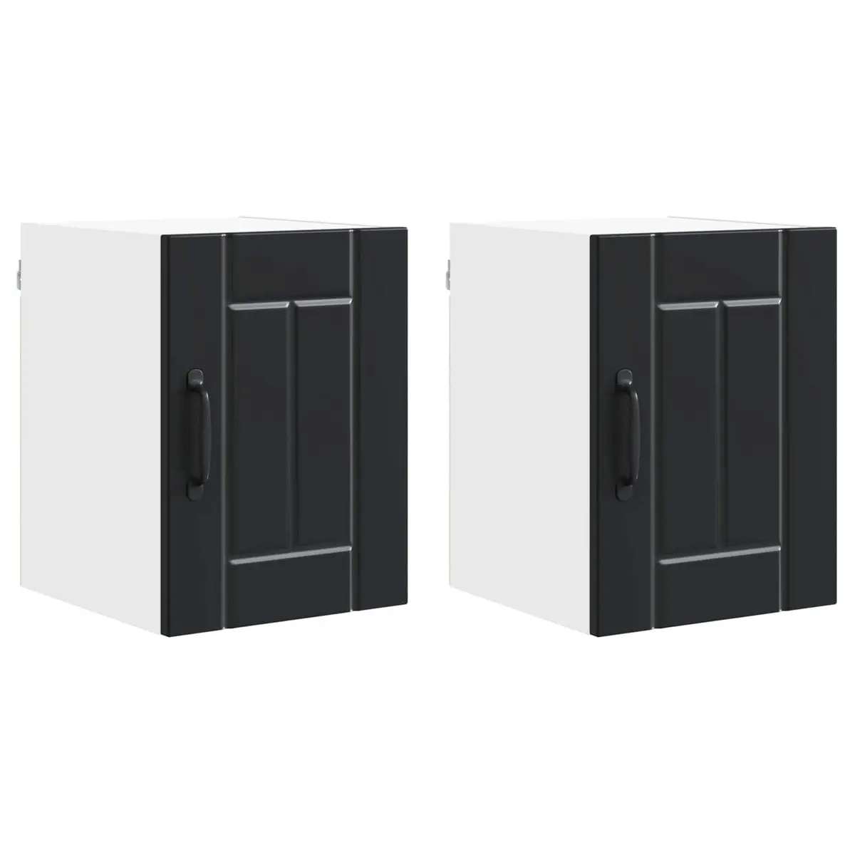 Wall Cabinet Storage Unit Kitchen 30 x 31 x 40 cm Black Engineered Wood