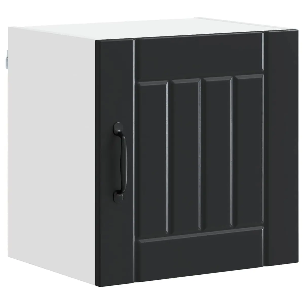 Wall Cabinet Engineered Wood 2 Pieces Black Kitchen Storage 40 x 31 x 40 cm