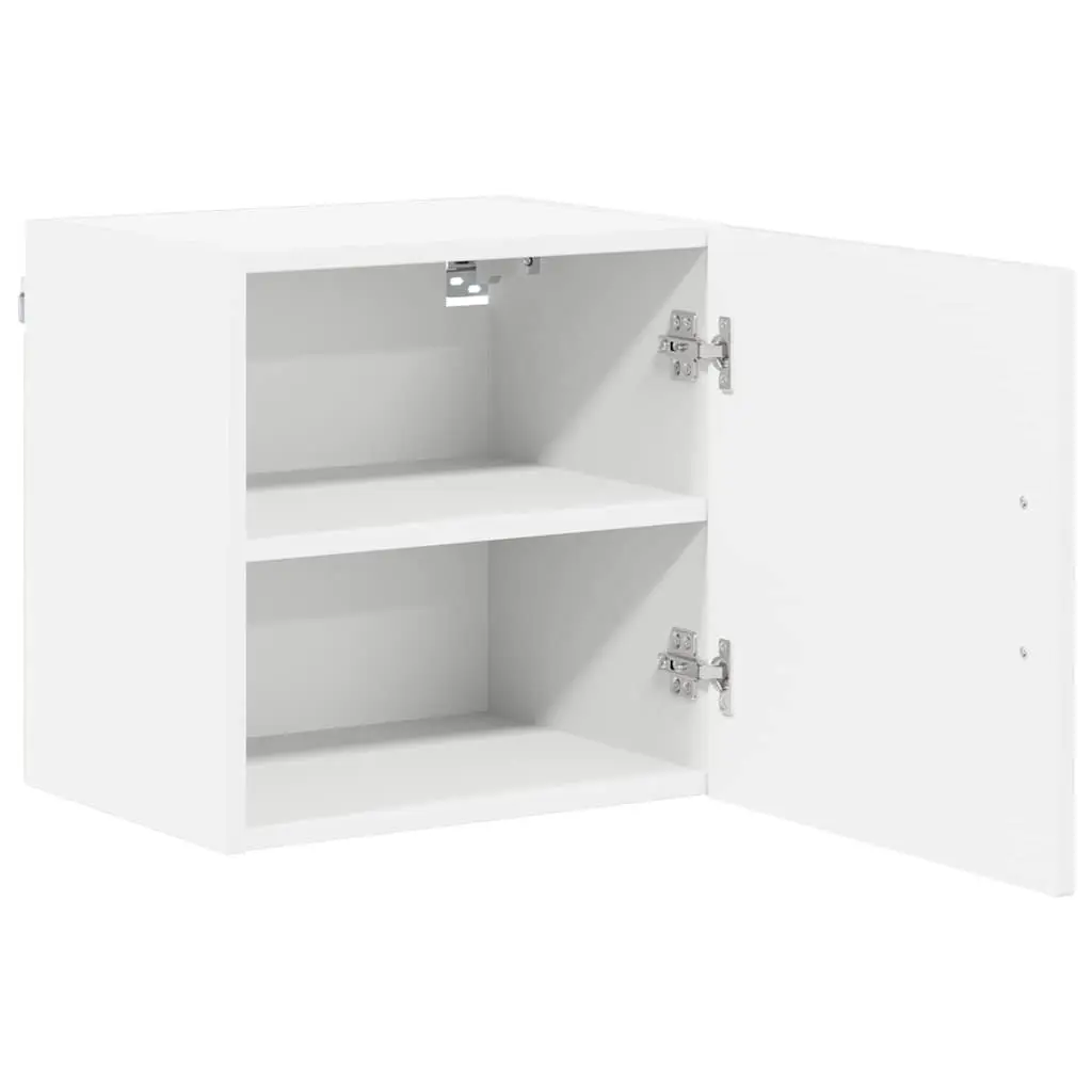Wall Cabinet Kitchen Storage Unit High Gloss White Engineered Wood 40x31x40 cm