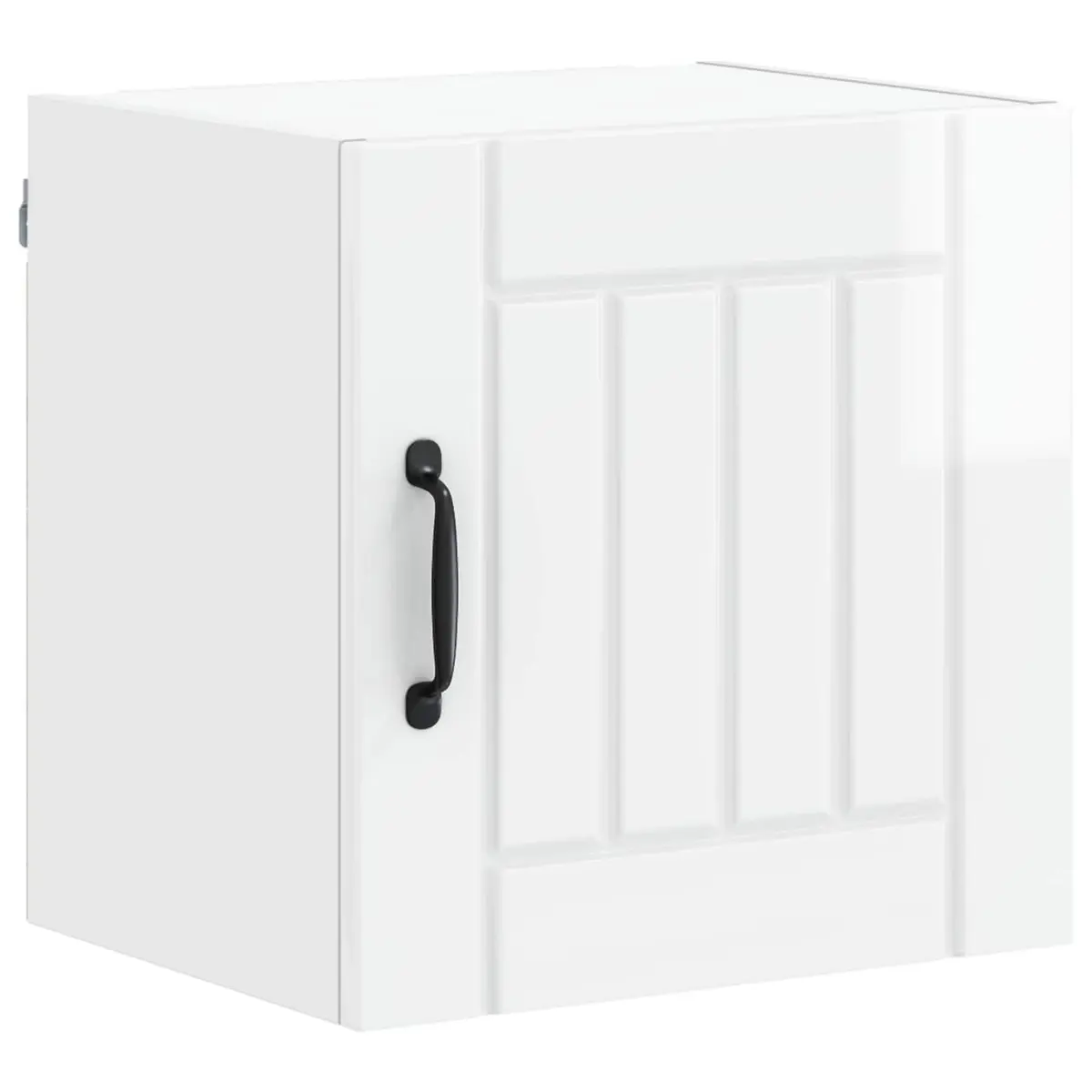 Wall Cabinet High Gloss White Kitchen Storage 2 Piece Set 40x31x40cm Modern