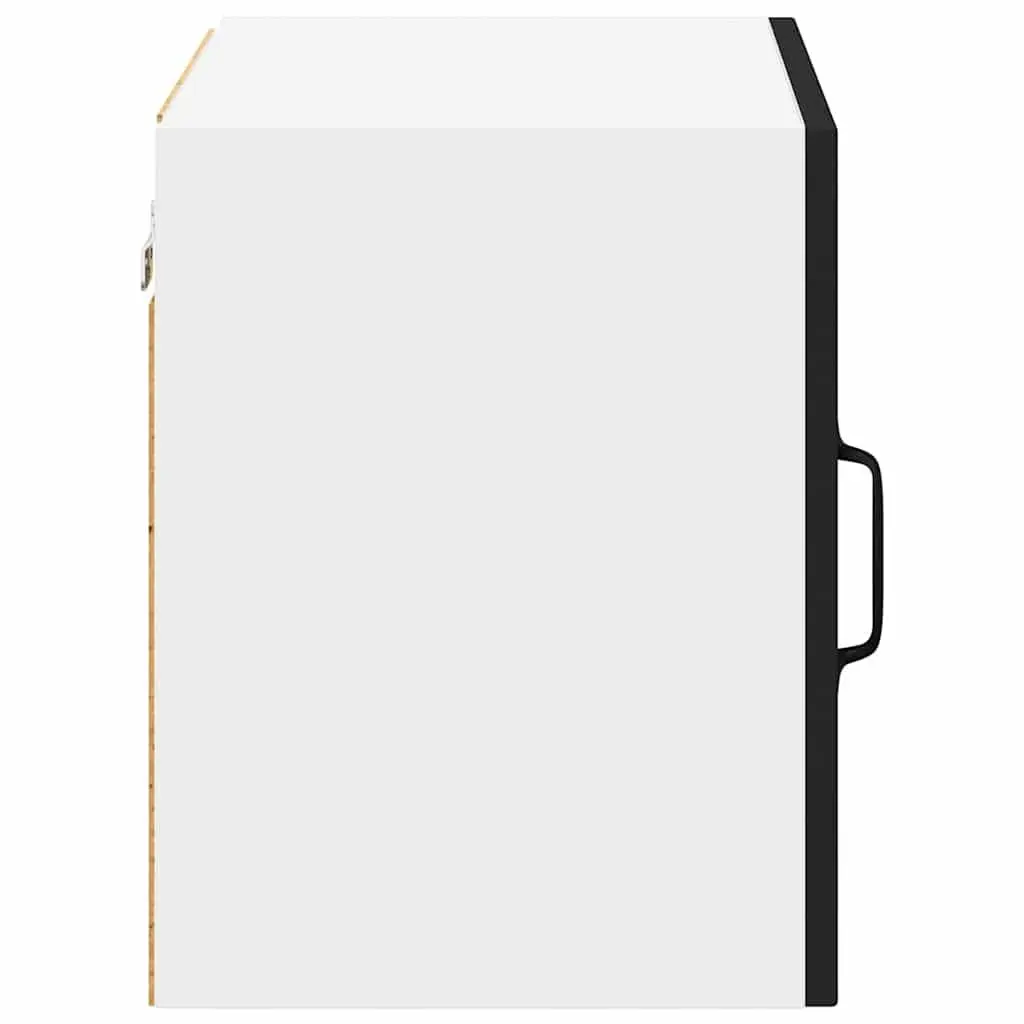 Black Engineered Wood Wall Cabinet