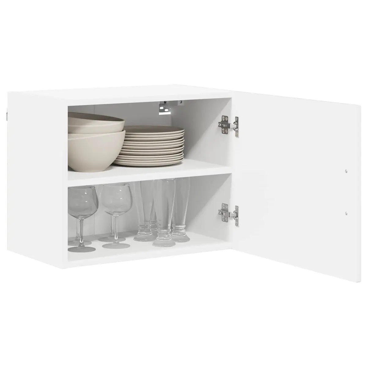 Wall Cabinet with Dishwasher Panel, White