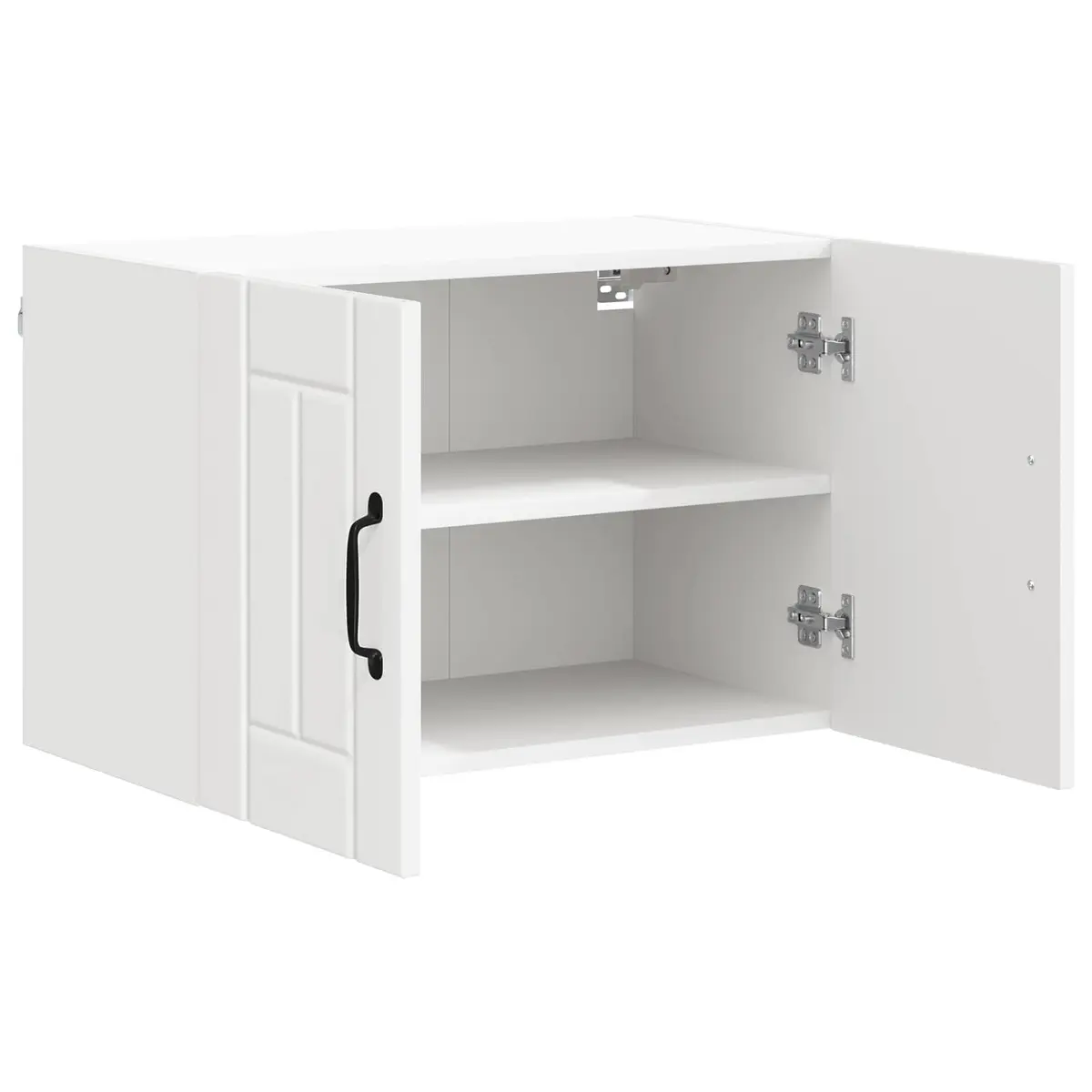 White Wall Cabinet 60 x 31 x 40 cm for Kitchen Storage