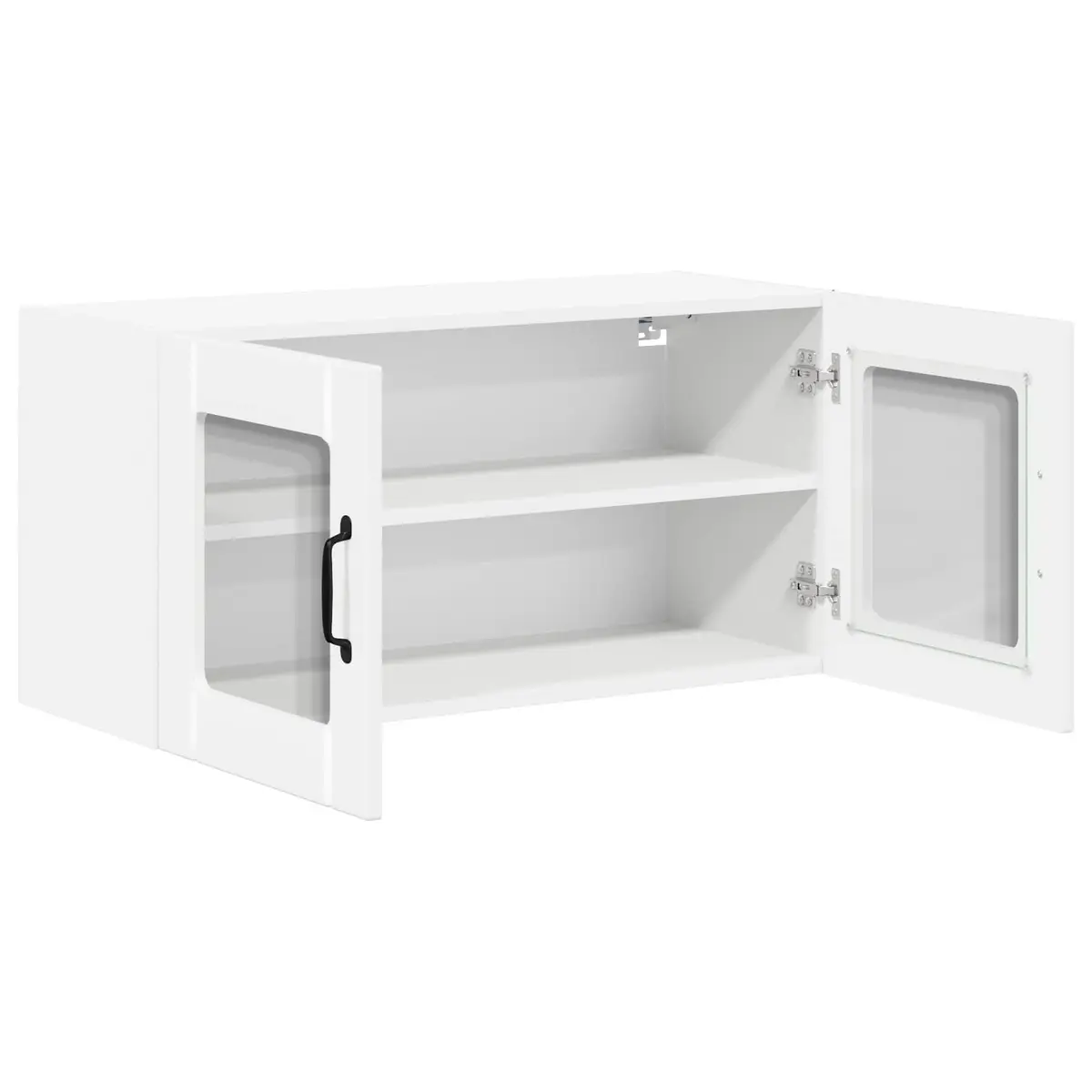 High Gloss White Glass Kitchen Cabinet