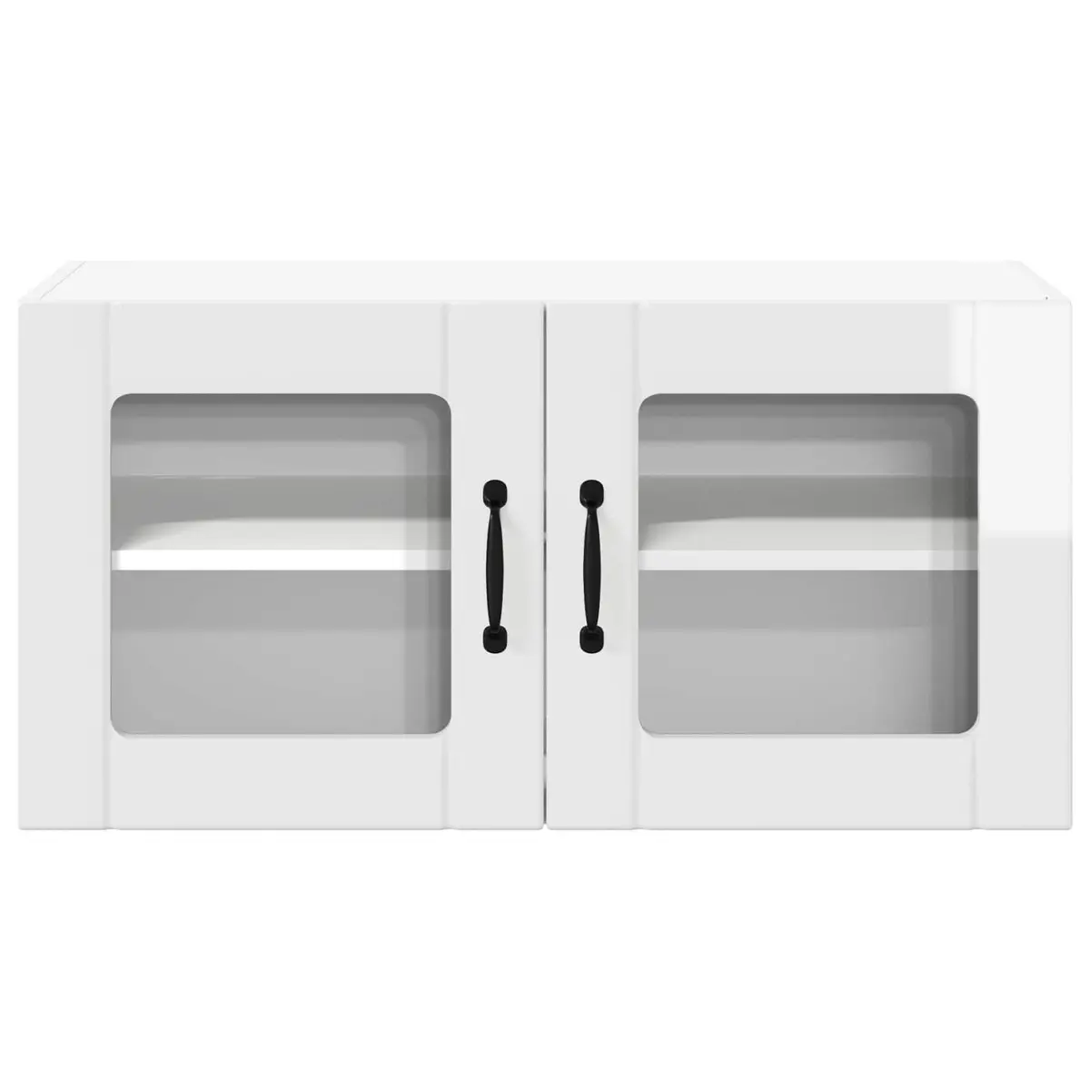 High Gloss White Glass Kitchen Cabinet