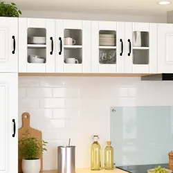 Specifications for White Glass Cabinet: 60x31x40cm, Engineered Wood