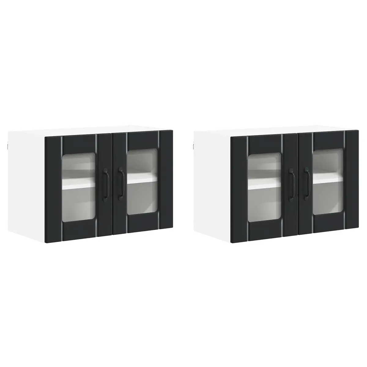 Wall Glass Cabinet Kitchen Storage Unit 60 x 31 x 40 cm