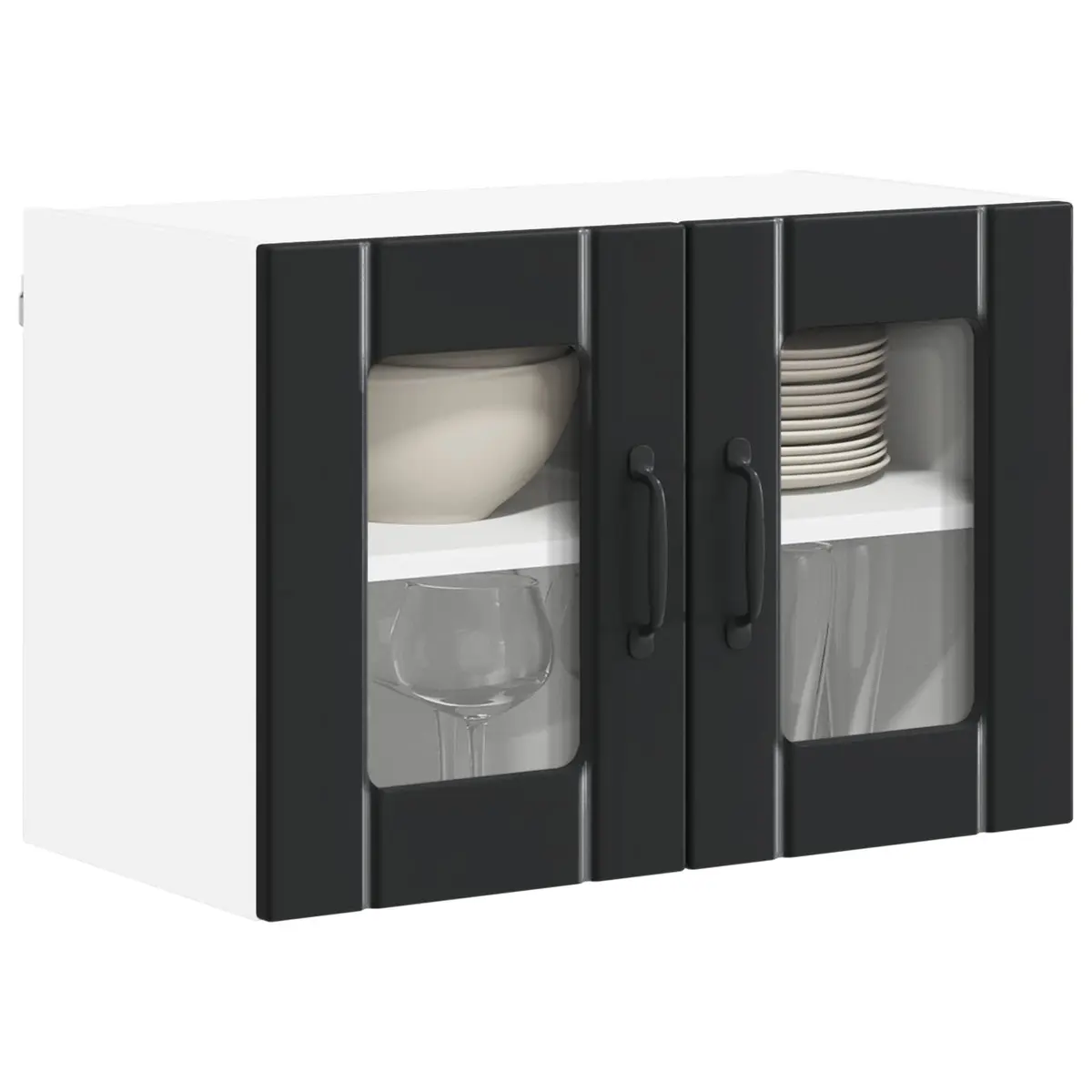 Wall Glass Cabinet Kitchen Storage Unit 60 x 31 x 40 cm
