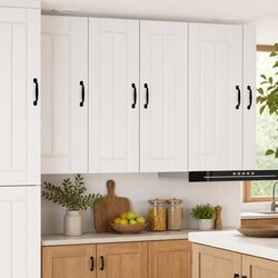 Wall Cabinet Kitchen Storage White Engineered Wood Modern 30 x 31 x 80 cm