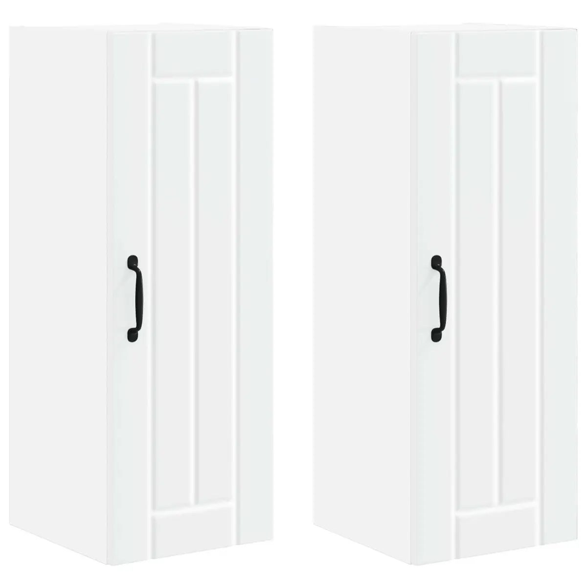 Wall Cabinet Kitchen Storage Unit White 30 x 31 x 80 cm Engineered Wood
