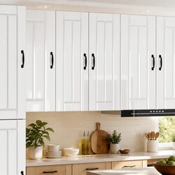 Wall Cabinet 2 Pcs High Gloss White Kitchen Storage Unit 30 x 31 x 80 cm