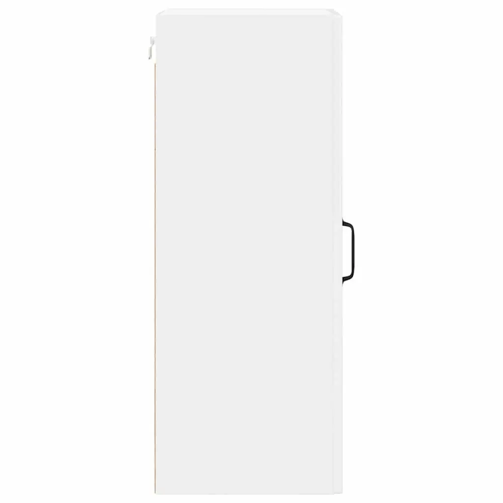 Wall Cabinet Indoor Use Set of 2 High Gloss White 30 x 31 x 80 cm