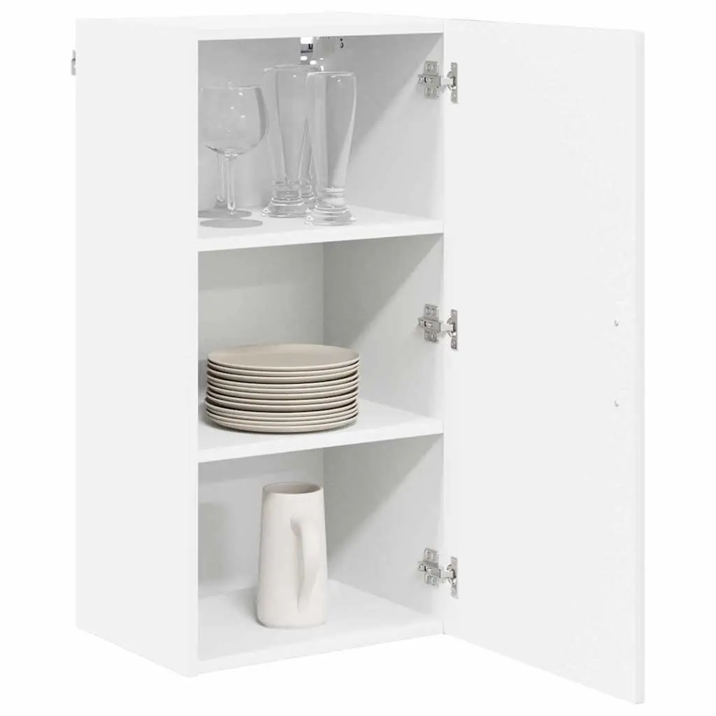 Wall Cabinet Kitchen Storage Unit High Gloss White Engineered Wood 40x31x80cm