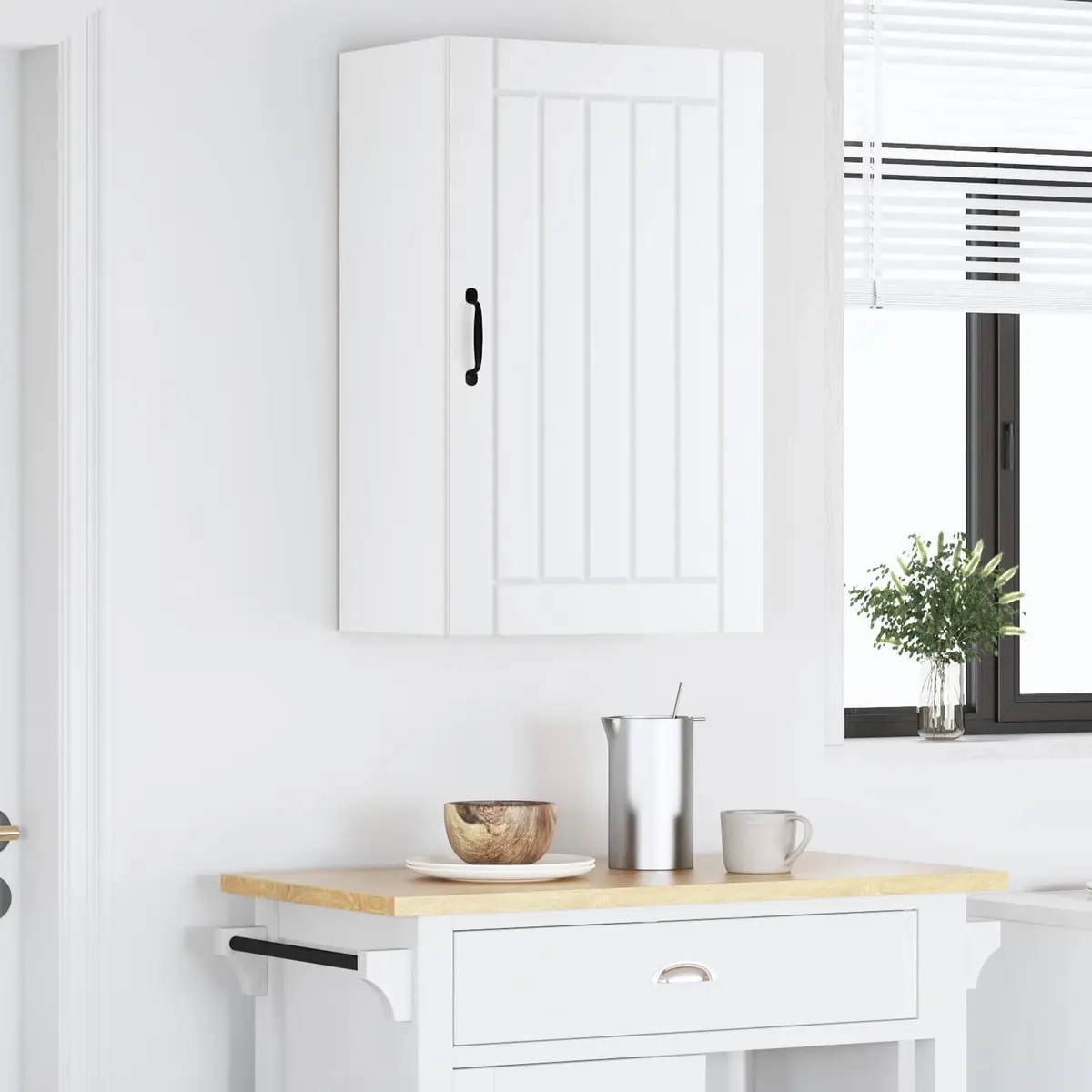 Engineered Wood Wall Cabinet Kitchen Storage Unit 50 x 31 x 80 cm