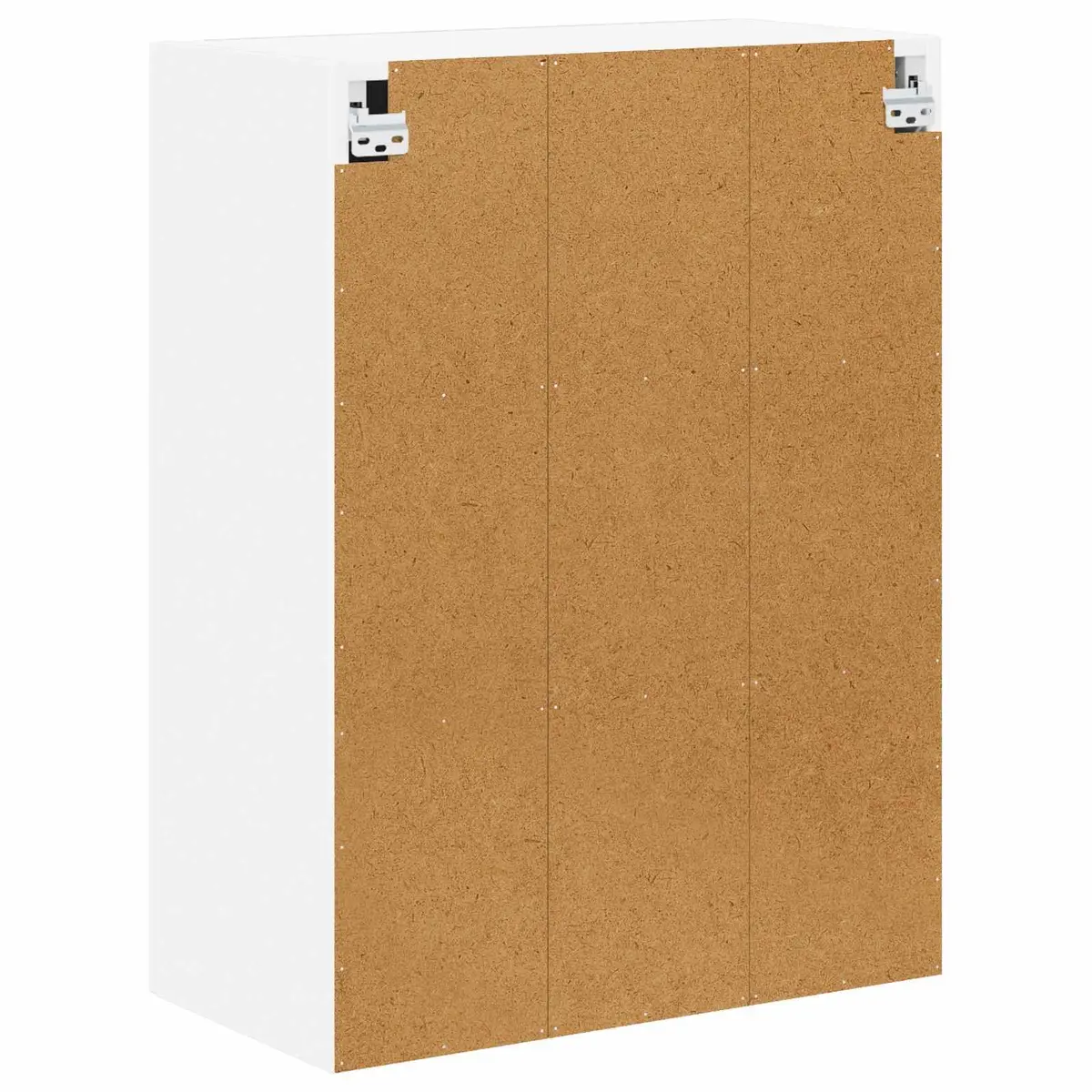 Wall Glass Cabinet White Kitchen Storage Engineered Wood 60 x 31 x 80 cm Modern