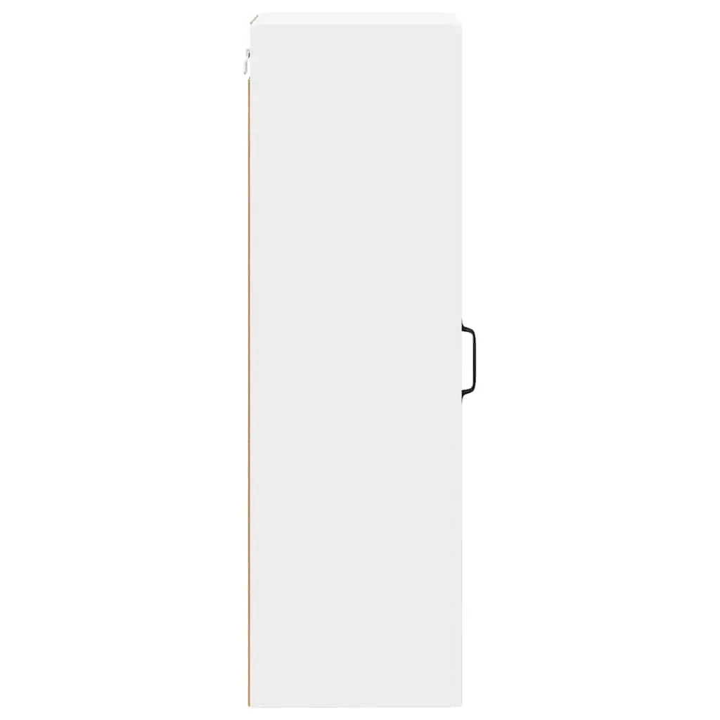 Wall Cabinet Kitchen Storage Unit 30 x 31 x 100 cm White Engineered Wood Modern